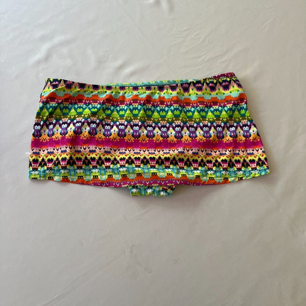 Bleu Rod Beattie Adjustable Sarong Skirted Swim Bikini Bottom Sz 10 - Picture 6 of 10